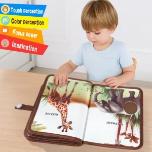 Baby Cognitive & Tactile Training Touch Book – Early Education Sensory Learning