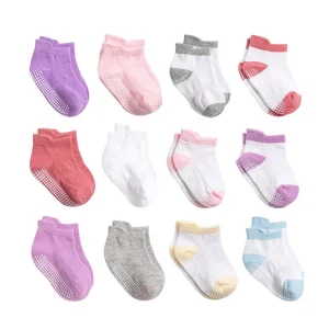 6 Pairs Baby & Toddler Non-Slip Floor Socks Boys & Girls