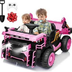 ON SALE 2-Seater 24V Ride-On Dump Truck with remote control– Multiple Colors