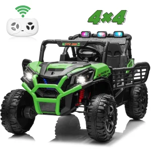 ON SALE 24V XL 2-Seater Ride-On UTV with Remote Control – High-Performance Off-Road Fun! (Green)